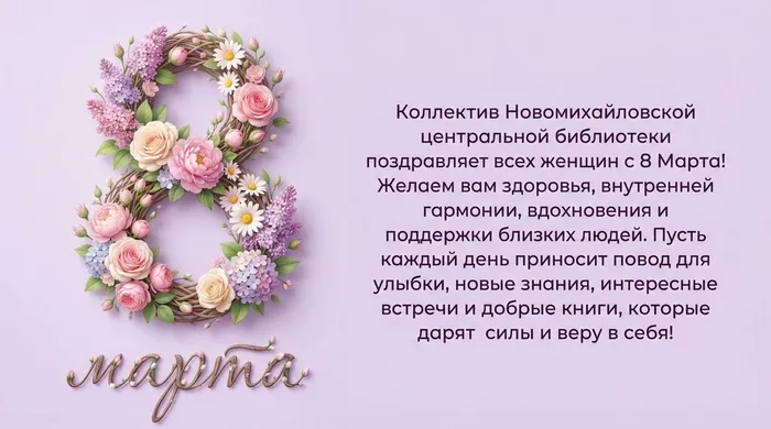 Открытка 8 марта