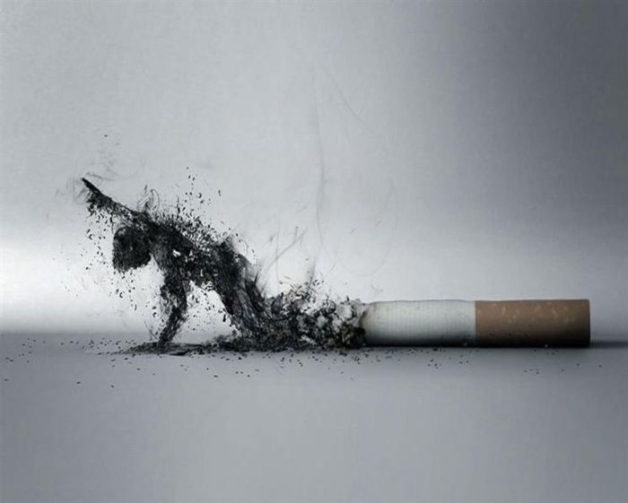 плакат о вреде курения